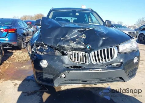 2017 BMW X3 Sdrive28I z USA, uszkodzony, nr VIN 5UXWZ7C34H0X40627